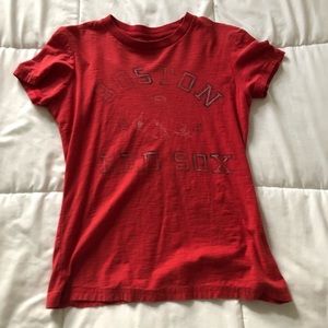 Distressed Red Sox Tee